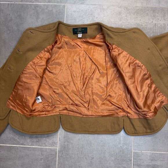 Vintage Orvis Wool Cropped Camel Blazer Jacket Size 6 - Picture 6 of 10